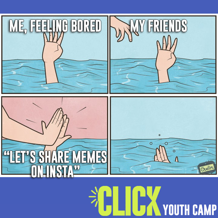 YouthClick's tweet photo. Yeah, that's how it goes sometimes🤦‍♂️😂

Click's goal is to help teens find how real life is more fulfilling than smartphones. 

Visit https://t.co/crn9eLFyB7 to learn more. https://t.co/GbeSf6w4fk