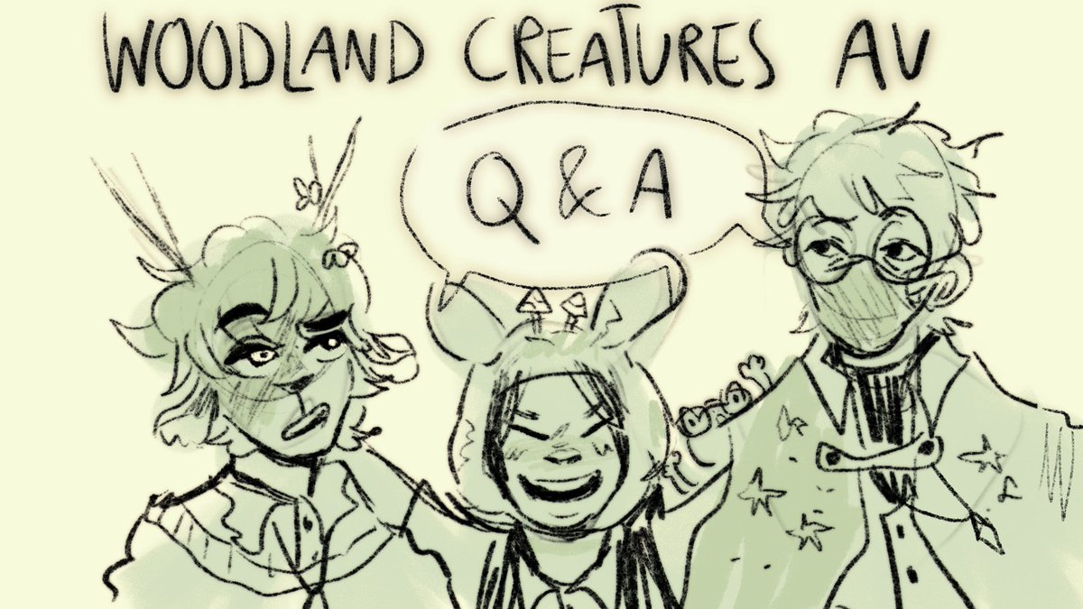Ask them questions and you might receive an answer! 

(if you don`t know the AU, an art moment is linked below) 