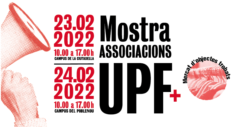 ceupf's tweet photo. ‼️Torna la Mostra d'Associacions de la UPF i el Mercat d’Objectes Trobats!

📌Campus Ciutadella: 23 de febrer de 10 h a 17 h.

📌Campus Poblenou: 24 de febrer de 10 h a 17 h. 

📢Estigués atent a les nostres XXSS si vols conèixer les associacions! https://t.co/V54oD3woPW