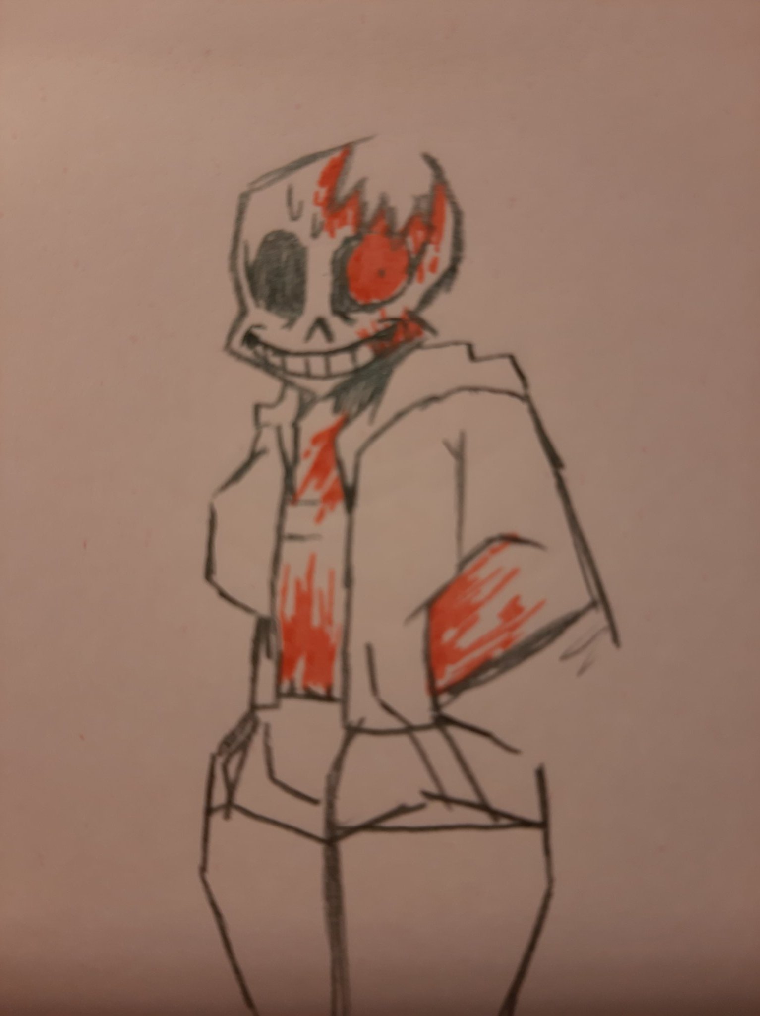 Horrortale Sans, Undertale AU Sans Description