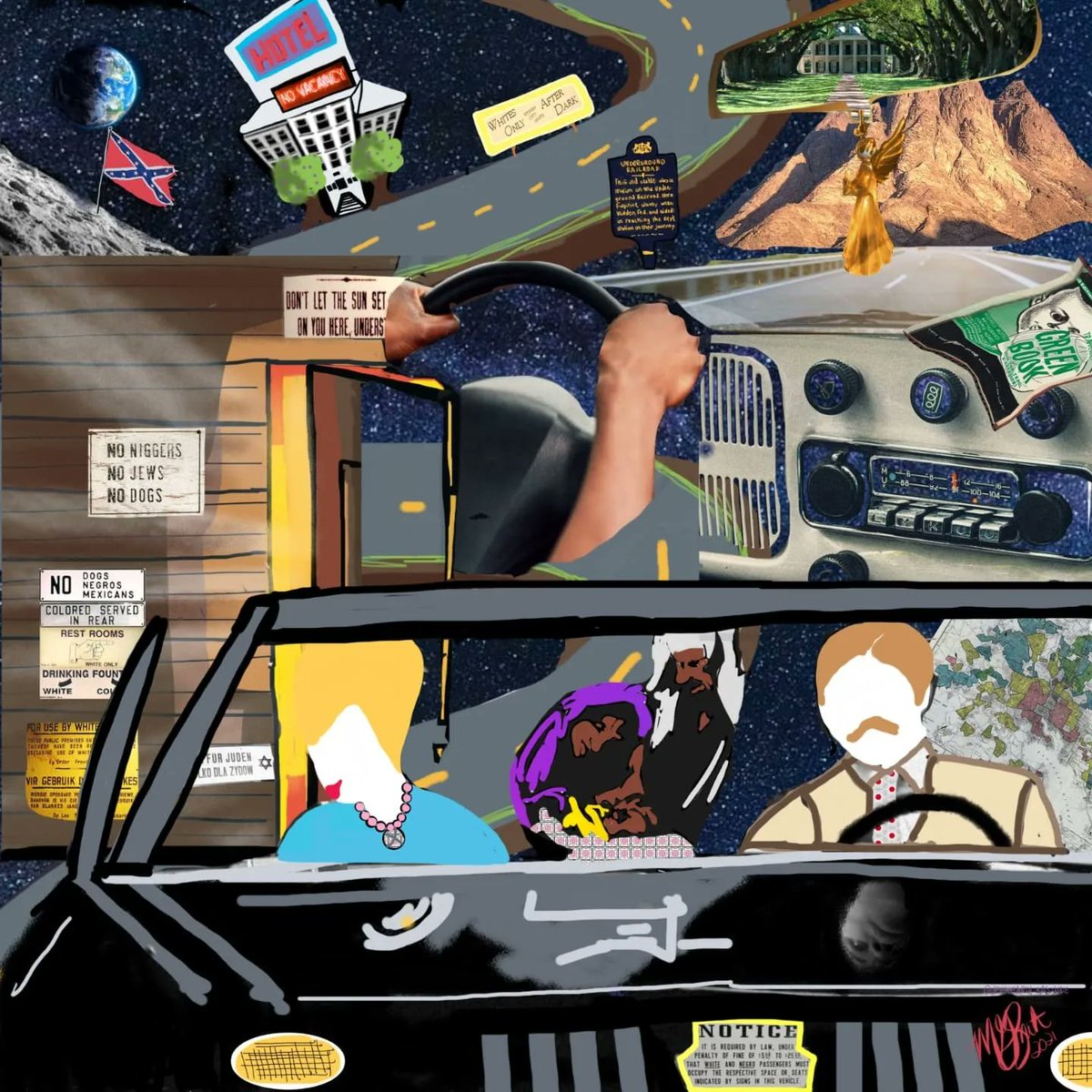 MsQueenEarth's tweet photo. 2 of my @opensea pieces, gan, drawing, history and multimedia storytelling.
#dreamerhandbook #kissingcase 

2 very personal works, unsold, somewhere between here and the moon, for the right collector(s).
https://t.co/etaONVY0AA

I think these should be in a museum. One day #BHM https://t.co/Z8UmnXHVgw
