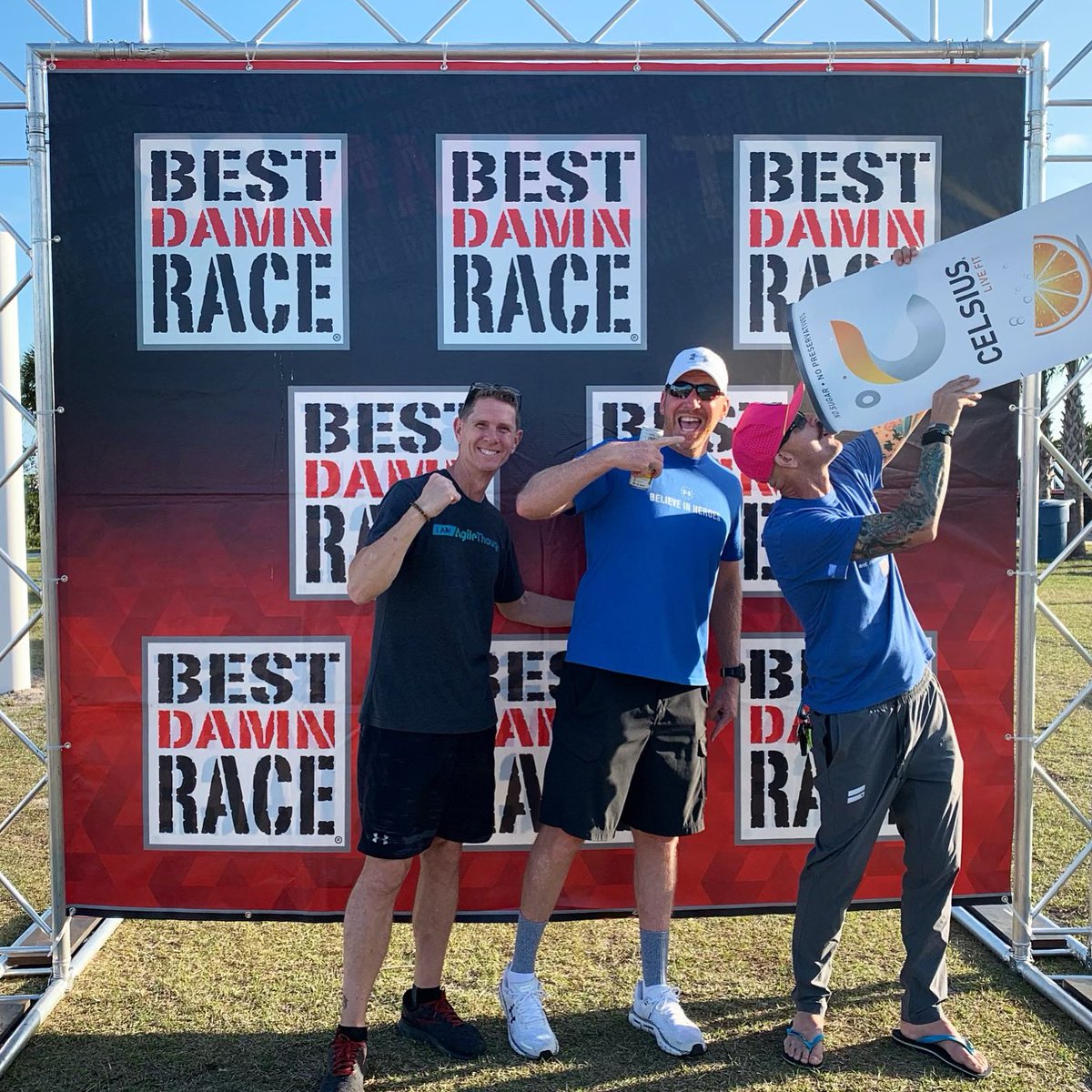 BestDamnRace's tweet photo. They understood the assignment! 😜 @CelsiusOfficial #CELSIUSlivefit #runbdr #bestdamnrace https://t.co/YvhuNhfk4B