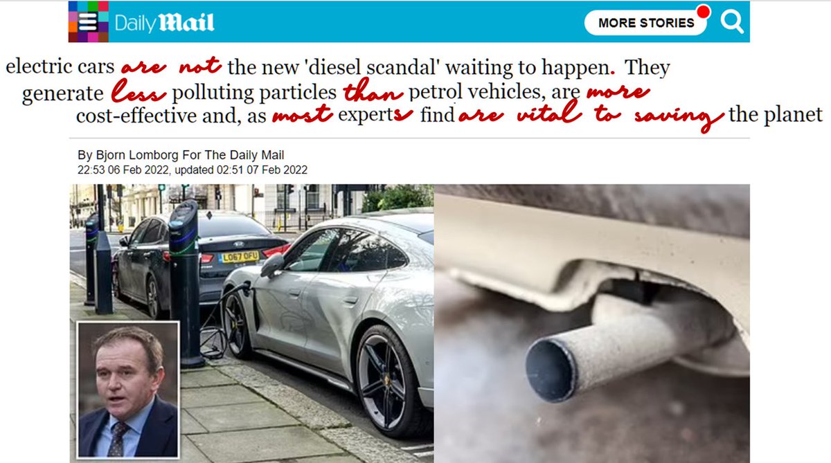 No, EVs are NOT the new 'diesel scandal' waiting to happen  @BjornLomborg &  @DailyMailUKI know I should not feed the trolls but I've completely had it with Bjorn Wormtongue LomborgI actually study this stuff so let me set the record straight (again) https://www.dailymail.co.uk/news/article-10483317/amp/Are-electric-cars-new-diesel-scandal-Expert-looks-future-road-travel.html