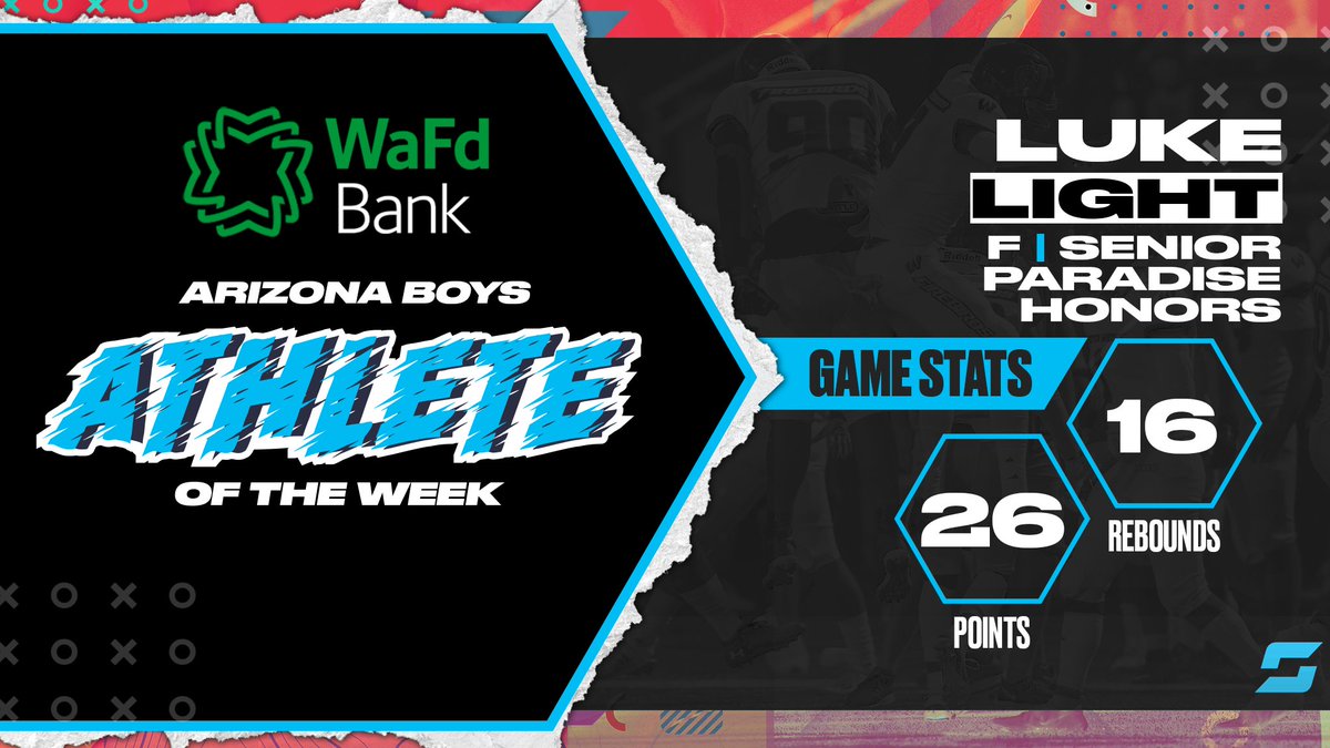 SBLiveAZ's tweet photo. Paradise Honors F Luke Light voted the WaFd Bank Arizona High School Boys Basketball Player of the Week #AZPreps https://t.co/cuigFswLFD https://t.co/XFAGMfk9dJ