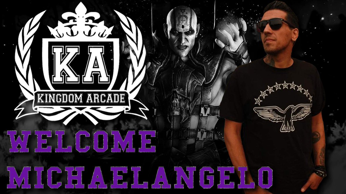 Kingdom_Arcade's tweet photo. From the depths of the Netherrealm, @MKMichaelangelo arrives on scene!
With great honor, we're proud to welcome Michaelangelo to the KA family as we're big fans ourselves. Please join us in welcoming this titan to the team! #KingdomArcade #NRS #MK #Conquerwithhumilty https://t.co/w939Qdt5dL