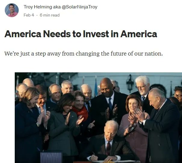 SolarNinjaTroy's tweet image. I'm so excited to announce that my new Medium article is here!🙋🏻‍♂

Click the link right here and go check it out! 👉🏻buff.ly/3J8Ya9Z

#EarthGrid #EarthGridPBC #Medium #Motivation #Inspiration #Infrastructure #SolarNinjaTroy #CleanPower #CleanPowerPlan