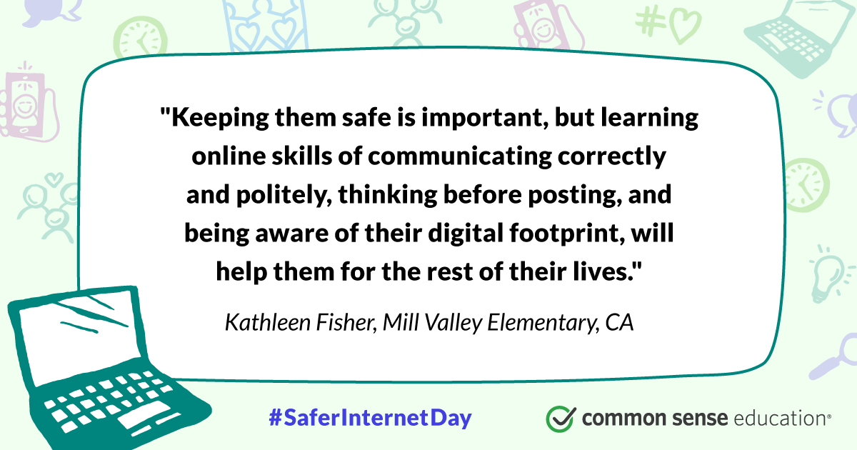 CommonSenseEd's tweet photo. Get ready for #SaferInternetDay, Tuesday, Feb. 8, and support your learners with life-long skills!
This slide deck is full of info to help you get the word out + plan for the day with curated lessons and resources! 

https://t.co/hmqBgsDgDh https://t.co/n0Dn49XqLA