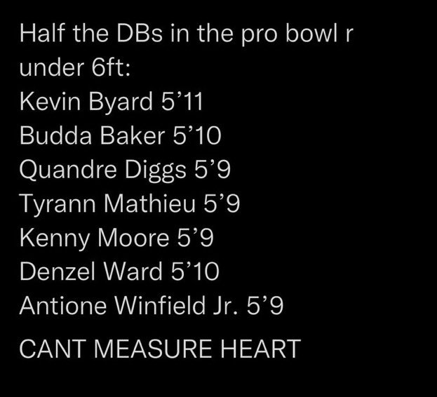 CoachDLacy's tweet photo. Gotta stop the narrative that you have to be over 6ft to be a good DB…. https://t.co/mauJqKD2x8