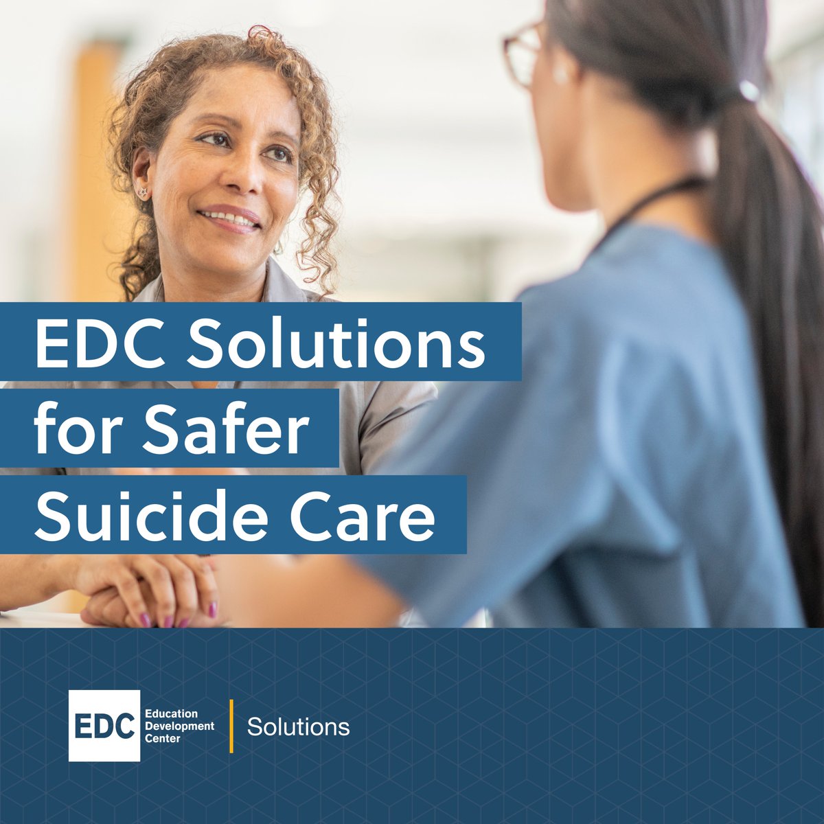 ZSInstitute's tweet photo. #ZeroSuicide Institute is proud to be part of #EDCSolutions, the new enterprise of @EDCTweets. We provide clients with training, consultation & products to support #safersuicidecare, the #preventionworkforce, and #education & #wellbeing. Learn more at https://t.co/yrPKQamN0e. https://t.co/VdR8XjjT5T