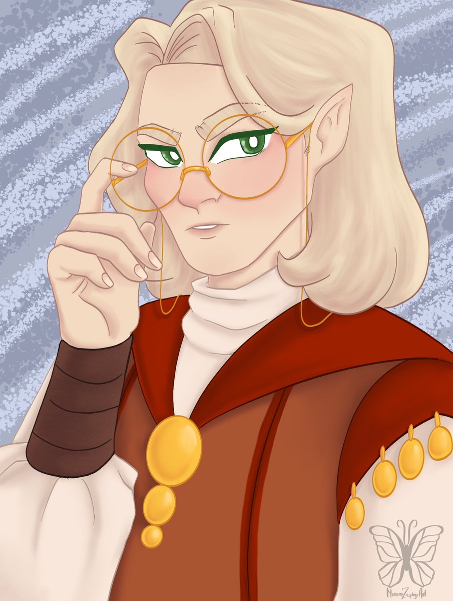 MorphozephyrArt's tweet photo. Art trade 🌟🌟 had fun with their glasses 😎 https://t.co/3QdUYNMeHL