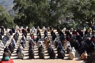 doamuslims's tweet photo. Hundreds of mourners gathered today to attend the funeral for #Rayan near #Chefchaouen in northern #Morocco. 

#rayanmaroc https://t.co/BnmDnsyyao