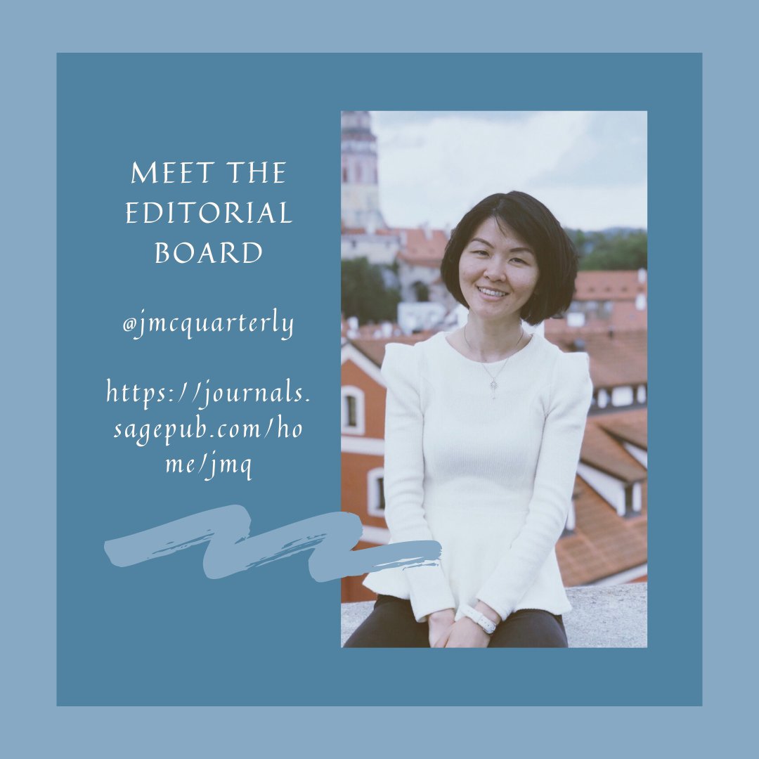 jmcquarterly's tweet photo. Meet #JMCQ Editorial Board Member Hongmei Shen (@profshen), Ph.D., U. of Maryland at College Park (@UofMaryland). Areas of expertise: #RelationshipManagement, #InternalPublicRelations, &amp; #ConflictandCrisisManagement. Professor, San Diego State U. (@SDSU). #JMCQEditorialBoard https://t.co/Rd5qjr8uJi