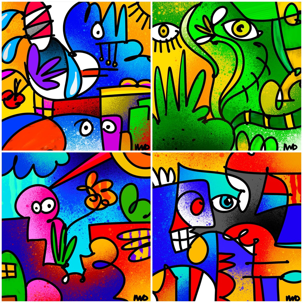 DreamSquiggles's tweet image. Dream Squiggles are 1/1 hand-drawn abstract cartoon art pieces! Inspired by street art, the dream state, and the pure spontaneity of a squiggle. Enjoy! ✍️

opensea.io/collection/dre…

#NFT #NFTs #NFTcollection #NFTartist #NFTcommunity #NFTcollector #NFTart