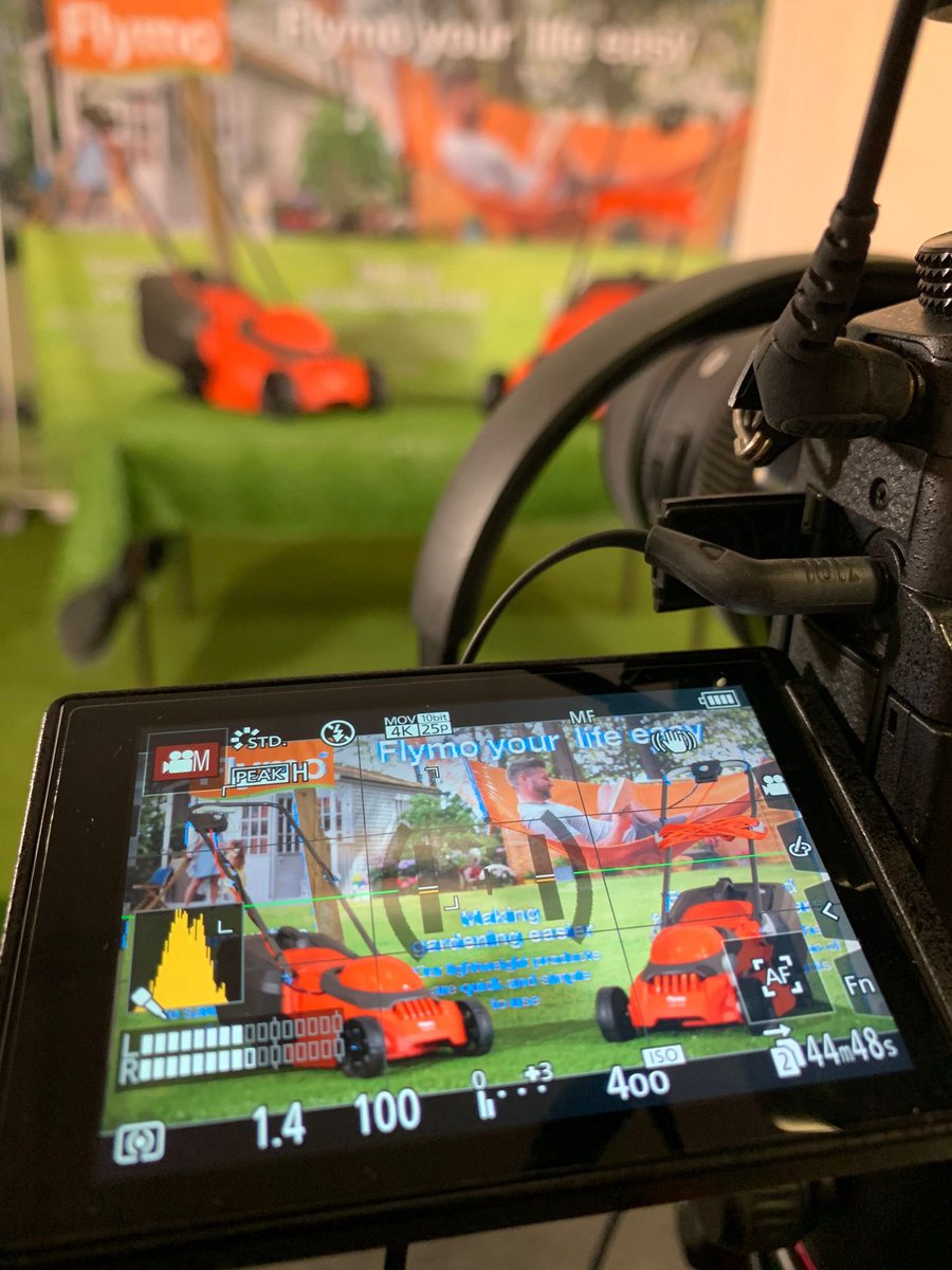 Cool day on set with Flymo today! #creative #studio #film