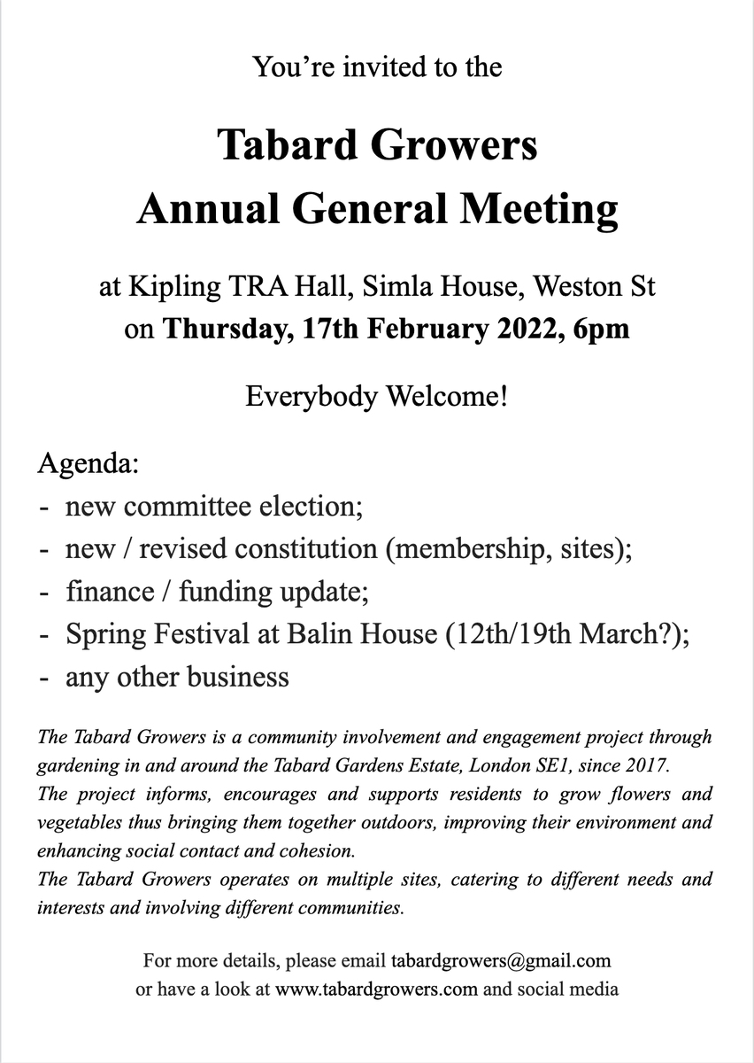 <a href="/TabardGrowers/">Tabard Growers</a> #AGM