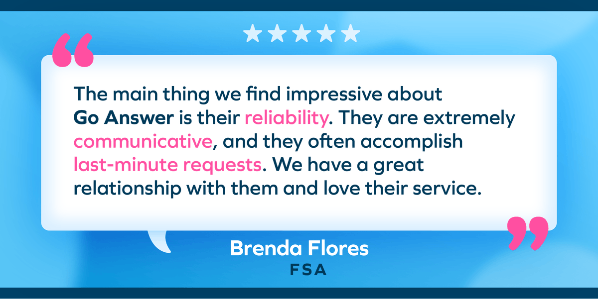 GOANSWER's tweet photo. New year, more happy clients! #nevermissacall #customertestimonials #customerservice #happycustomer #wordofmouth #callanswering #virtualreceptionist #contactcenter #bpo https://t.co/eqgrnWhyPm
