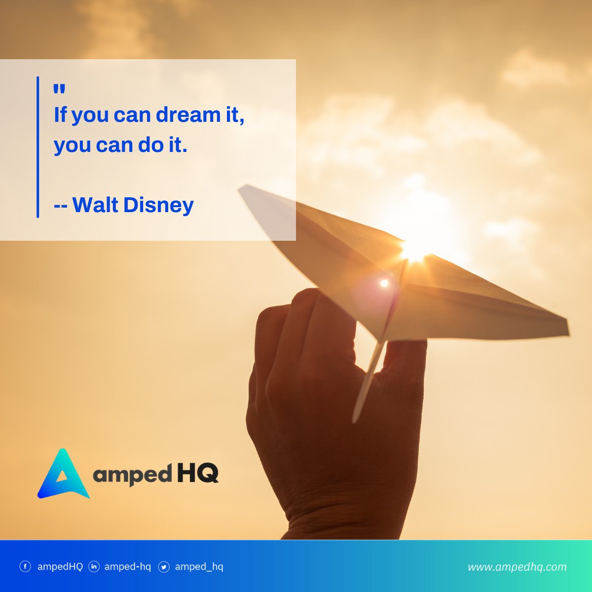 Amped_HQ's tweet photo. Every person who is willing to try new things and take on challenges will eventually find themselves living out their dreams. 

#AmpedQuotes #Inspirational #Motivation https://t.co/HIiWxlIfgo