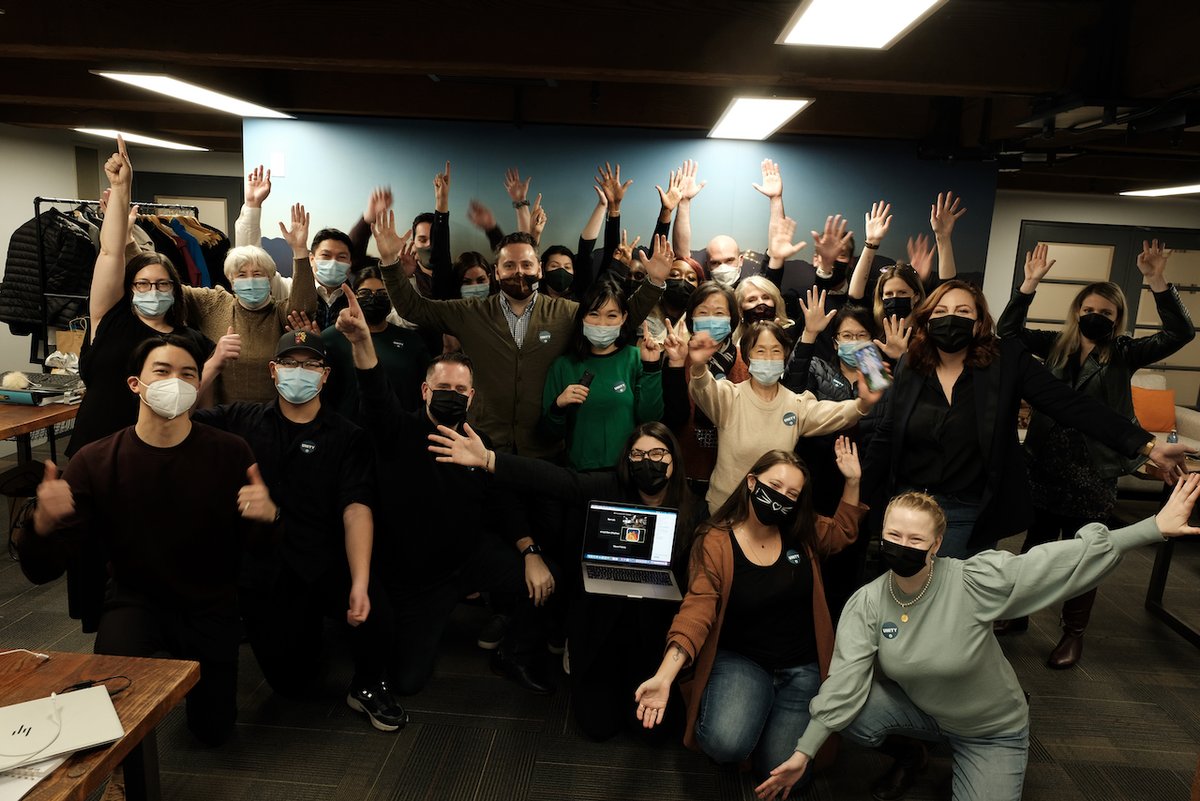 typronyk's tweet photo. To the #DewCrew. 

You are the best team someone could ask for.  

I am so proud of the commitment and passion you brought to the campaign.  

We may have lost Saturday night but you all have won the hearts of many members and campaign teams!

#bclib22 #bcpoli https://t.co/zjunVF7D74