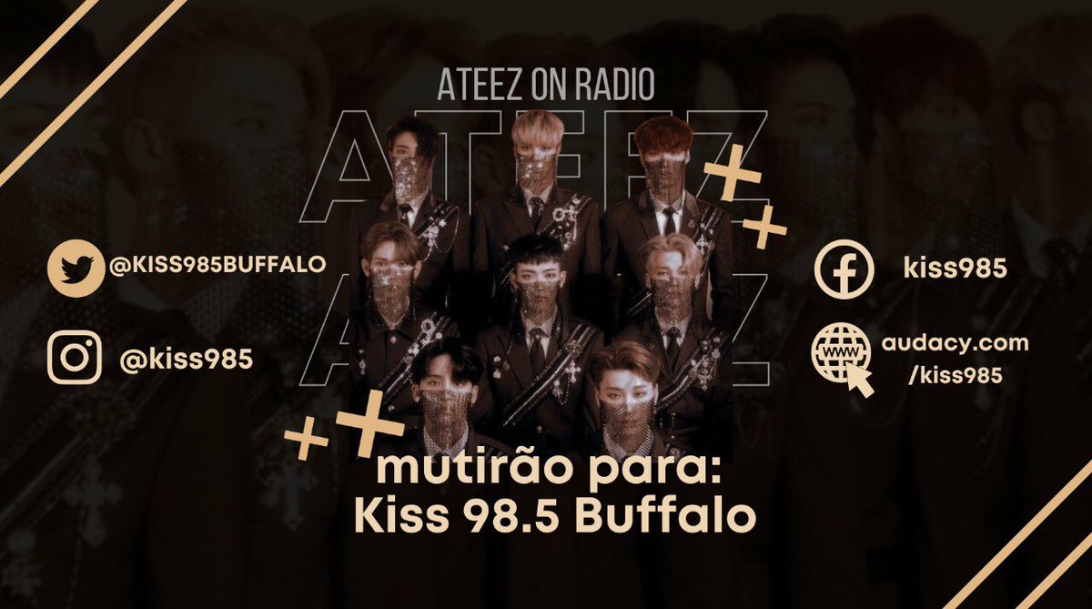 ATEEZonRADIO's tweet photo. 📻 | MUTIRÃO RÁDIO: KISS BUFFALO

O que vocês escolheriam? Reformar roupas com o Hong ou cozinhar com o Wooyo? 

🏴‍☠️ 20 RTs e 40 comentários 

Hey @KISS985BUFFALO! I would love to hear #DontStop by @ATEEZofficial playing on your station! Thank you! 

#ATEEZ | #ATEEZonRADIO
~🦊 https://t.co/pRnjXrGmN2