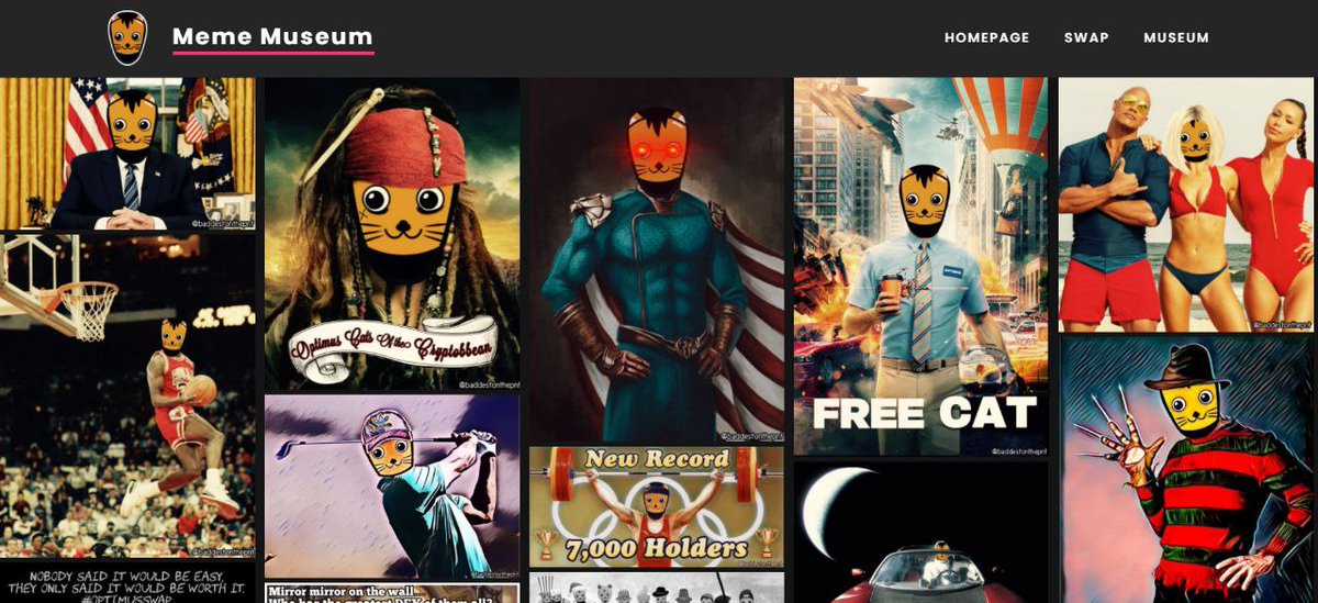 Dear #OPCATARMY 😼

As some of you already noticed, we tested and released a first version of the Museum yesterday! This will be the place where the best community memes are collected and can be downloaded (right click pictures).

Join our TG for updates 

$opcat #memecoin #eth