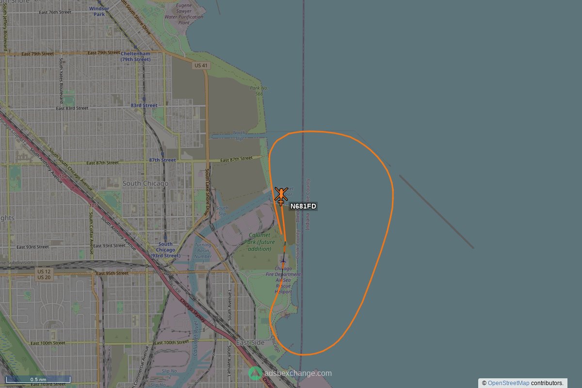 Chicago Fire #N681FD (B412) was spotted near East Side, Chicago, IL at approximately 21:12 UTC https://t.co/hYg51SL1UY https://t.co/BYlye7BAZL
