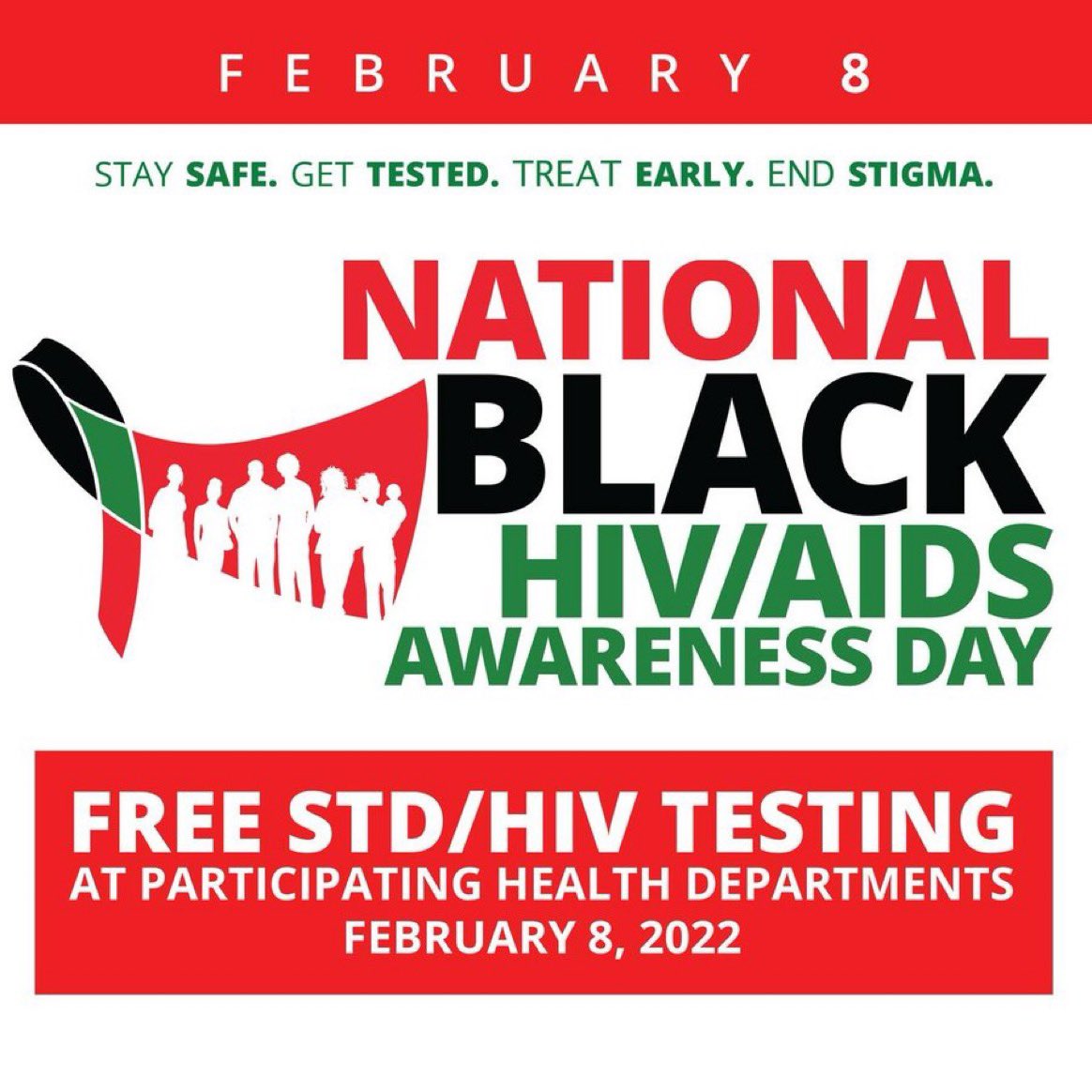 JudiGatson's tweet photo. It's Nat’l Black HIV/AIDS Awareness Day, a day to raise awareness abt the disproportionate impact of HIV on Black communities &amp; overcome barriers to testing, prevention &amp; treatment. 

@SCDHEC is offering FREE testing tomorrow … https://t.co/dObE1cafn6

#GetEducated #FightHIVAIDS https://t.co/uPBohbIrB7