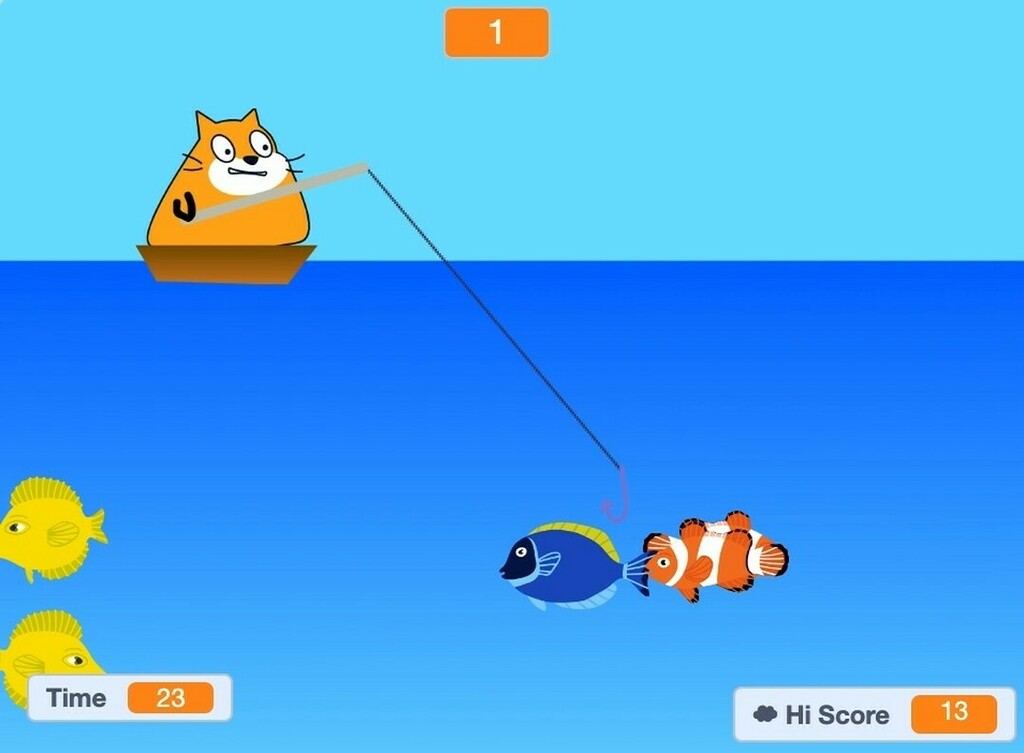 littlehackerssg's tweet photo. #生徒の作品【fishing】by LHSriu
Play it now! (for PC)👇✨
https://t.co/P4Aoz35bu5

#リトルハッカー #シンガポール #習い事 #プログラミング #スクラッチ #共有 #scratch #programming #video #littlehacker https://t.co/UEe7siCAtU