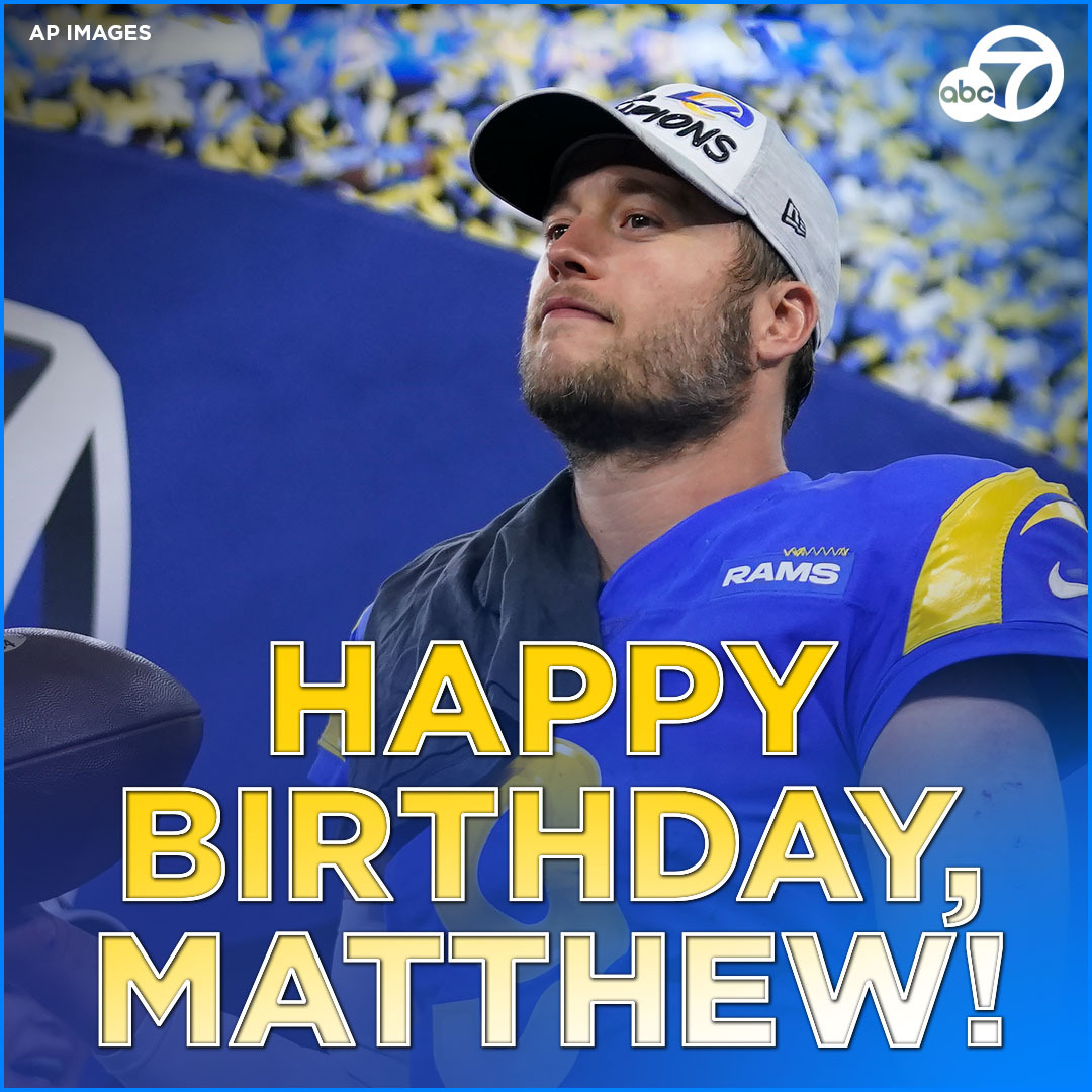 Happy birthday, Matthew Stafford!   Up next: 56 at  