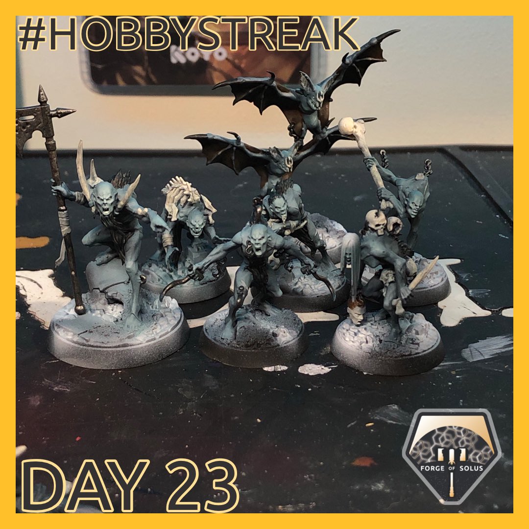 forgeofsolus's tweet photo. #Hobbystreak today I sketched in the base colours for the #Grymwatch now they can be used in #Warcy 

#flesheatercourts #aos #warcry #warband #paintingwarhammer #warhammercommunity #warmongers https://t.co/8whGtqhyvh