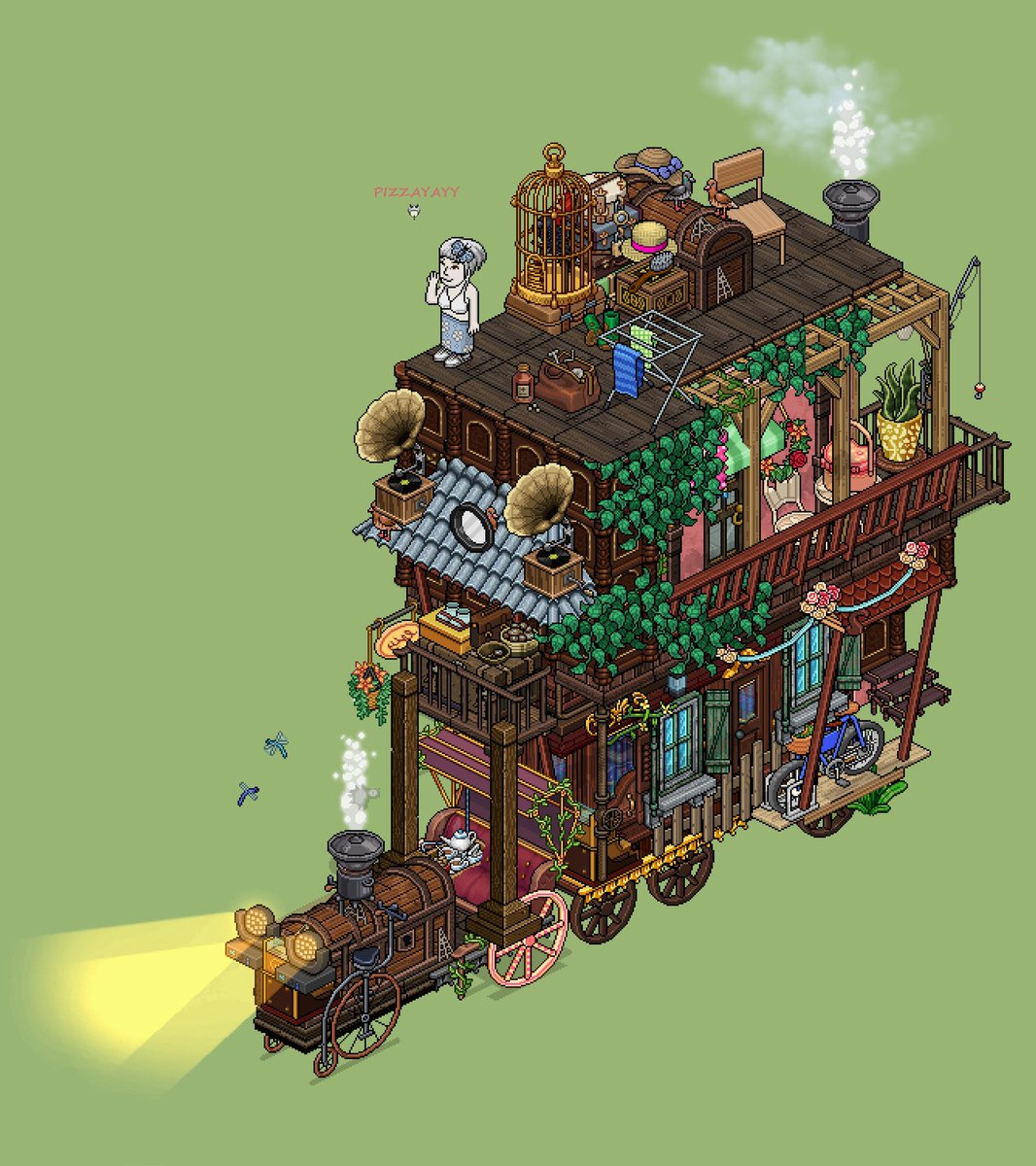pizzayayy_'s tweet photo. Casa rodante. 🚐🏡
Dibujo de @CureYunny 
Inspirada en @hbFabyen
#habbobuild #Habbo https://t.co/T2F8JDpv24