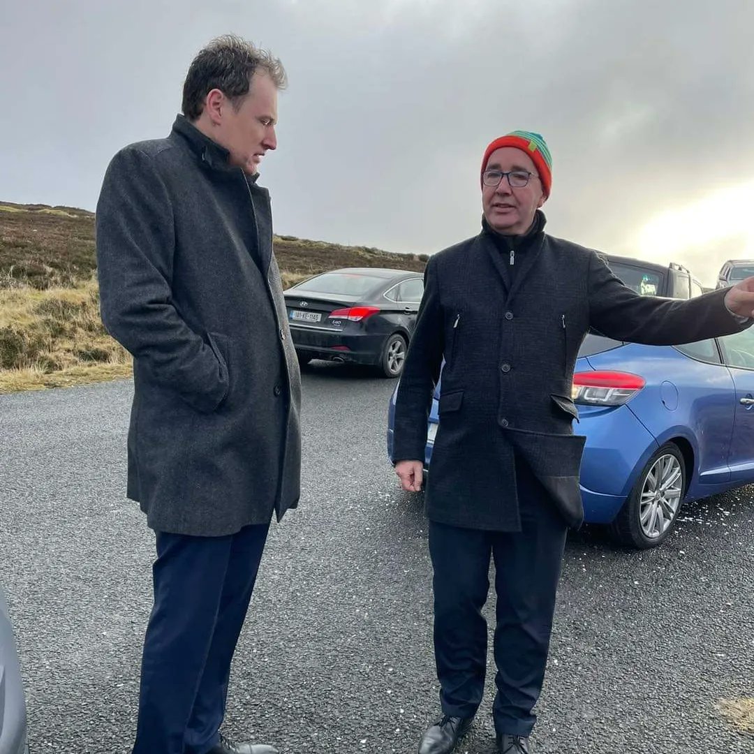 Deputy John Lahart, and Cllr Emma Murphy where on hand with local farmers to welcom Ministers Charlie McConalogue TD, Heather Humphreys TD, Martin Heydon TD,  to the dublin mountains a few weeks ago, there where on hand promoting sheep safety