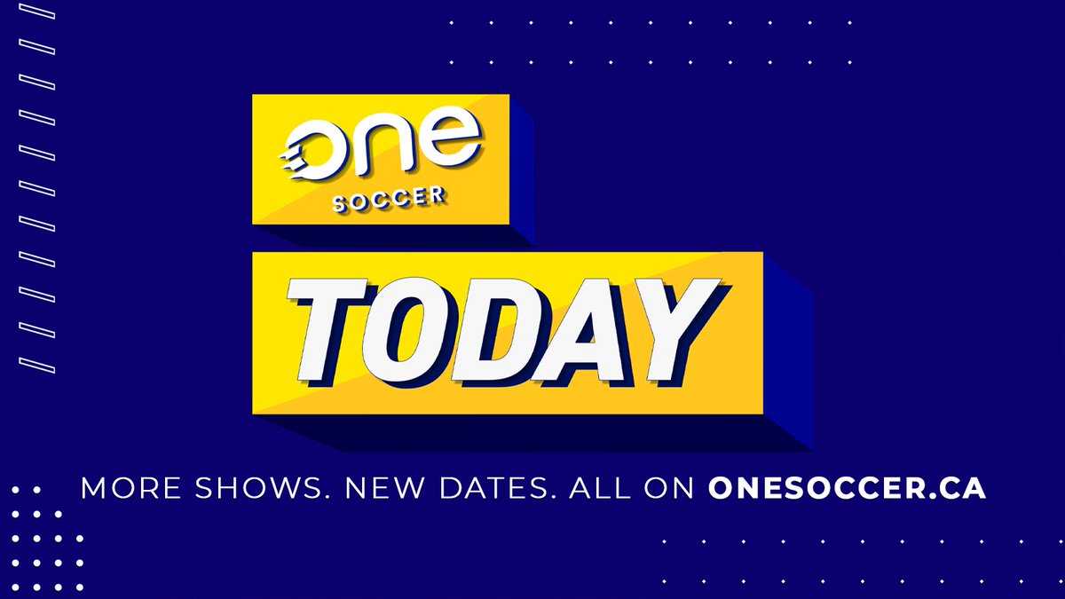 CHANNEL UPDATE 🚨

OneSoccer Today brings you right up to speed on all things #CanMNT, #CanWNT, #CanPL, #MLS &amp; more...

...so let's double down! 😎

OST will now air 4x per week (7PM ET/4PM PT ⏰)

And? It's now FREE on the home of Canadian soccer 👇

▶️ onesoccer.ca