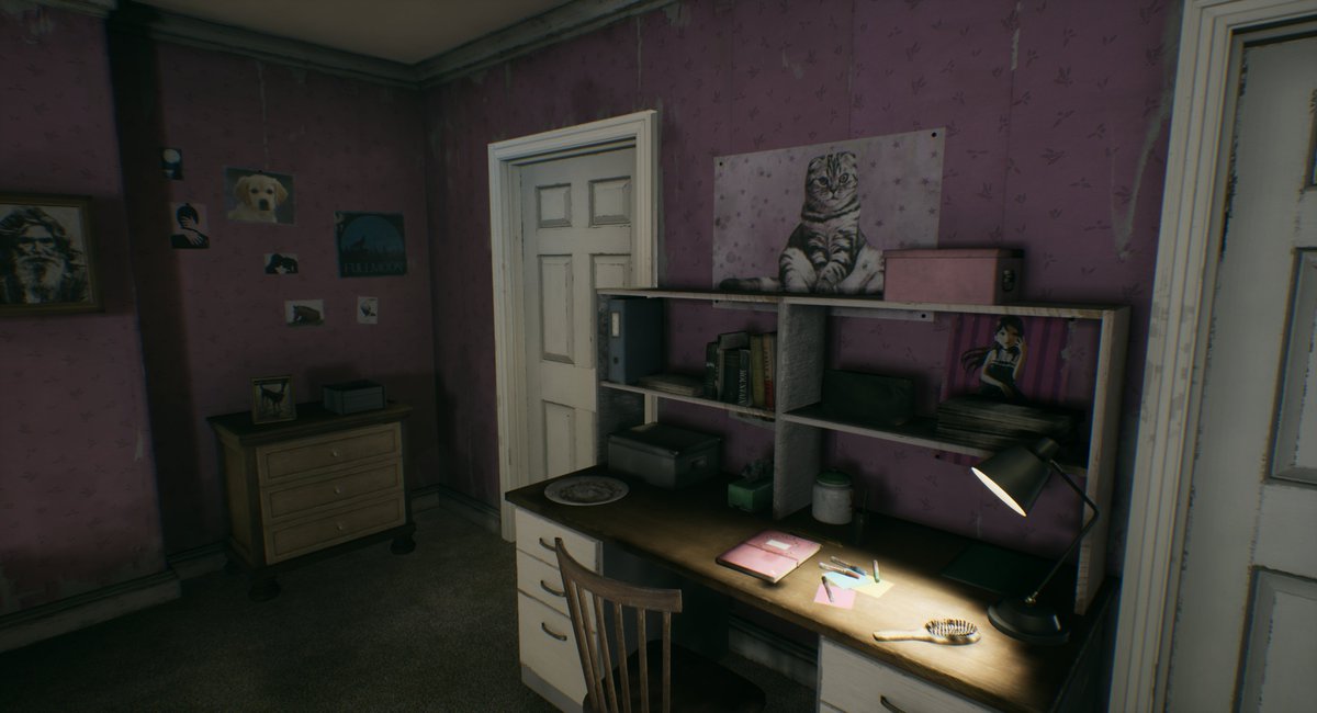 Doing some room decoration tests, whose room could this be?🧐 #BLINK #gamedev #horror