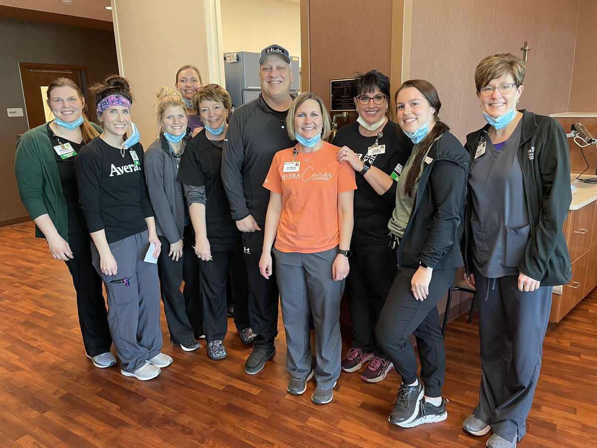 Got to ring the bell today! Last day of Chemo hopefully forever! These ladies took great care of me! #fucancer #takedowncancer #thankful