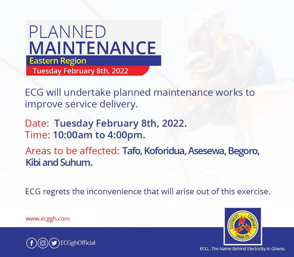 O_ADaniel's tweet photo. Kindly take note 📝 
From #ECG to #Ghanaians 
Thank you 🙏🏽.
#Tafo #Koforidua #Asesewa #Begoro #Kibi / #Kyebi #Suhum 

Be on guard☑️💫📝✊🇬🇭🇬🇭🇬🇭🇬🇭 https://t.co/npwBxnb8tW