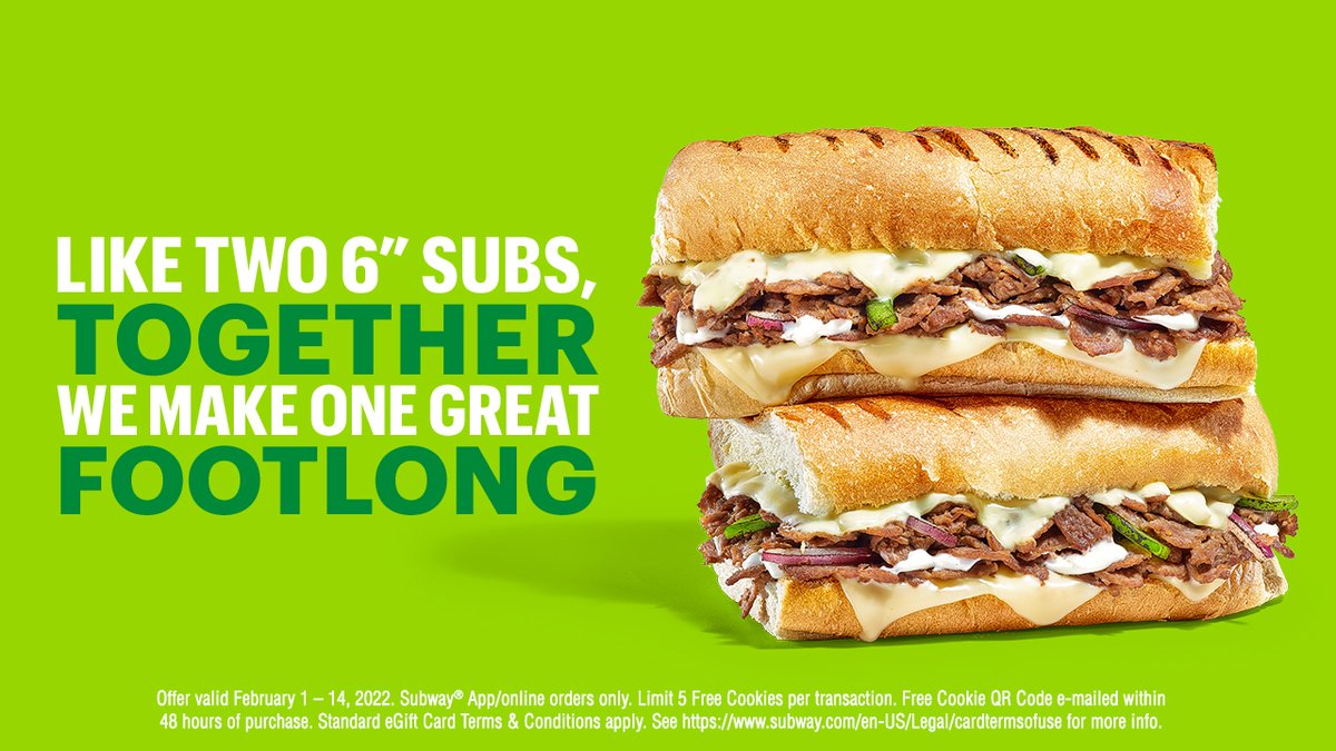 Subway® on X: ICYMI! 🤳 Screenshot this coupon. 📍 Confirm your restaurant  is participating. 👩‍🎨 Show phone to Sandwich Artist. 🇺🇸 only   / X