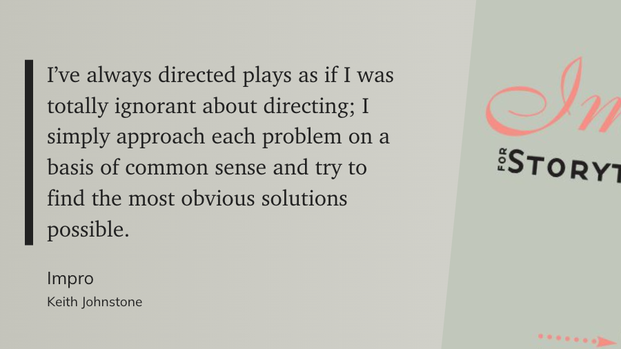 TaylorPearsonMe's tweet photo. "I’ve always directed plays as if I was totally ignorant about directing; I simply approach each problem on a basis of common sense and try to find the most obvious solutions possible."

Works for more than just plays me thinks! https://t.co/OTEpKoVMFZ