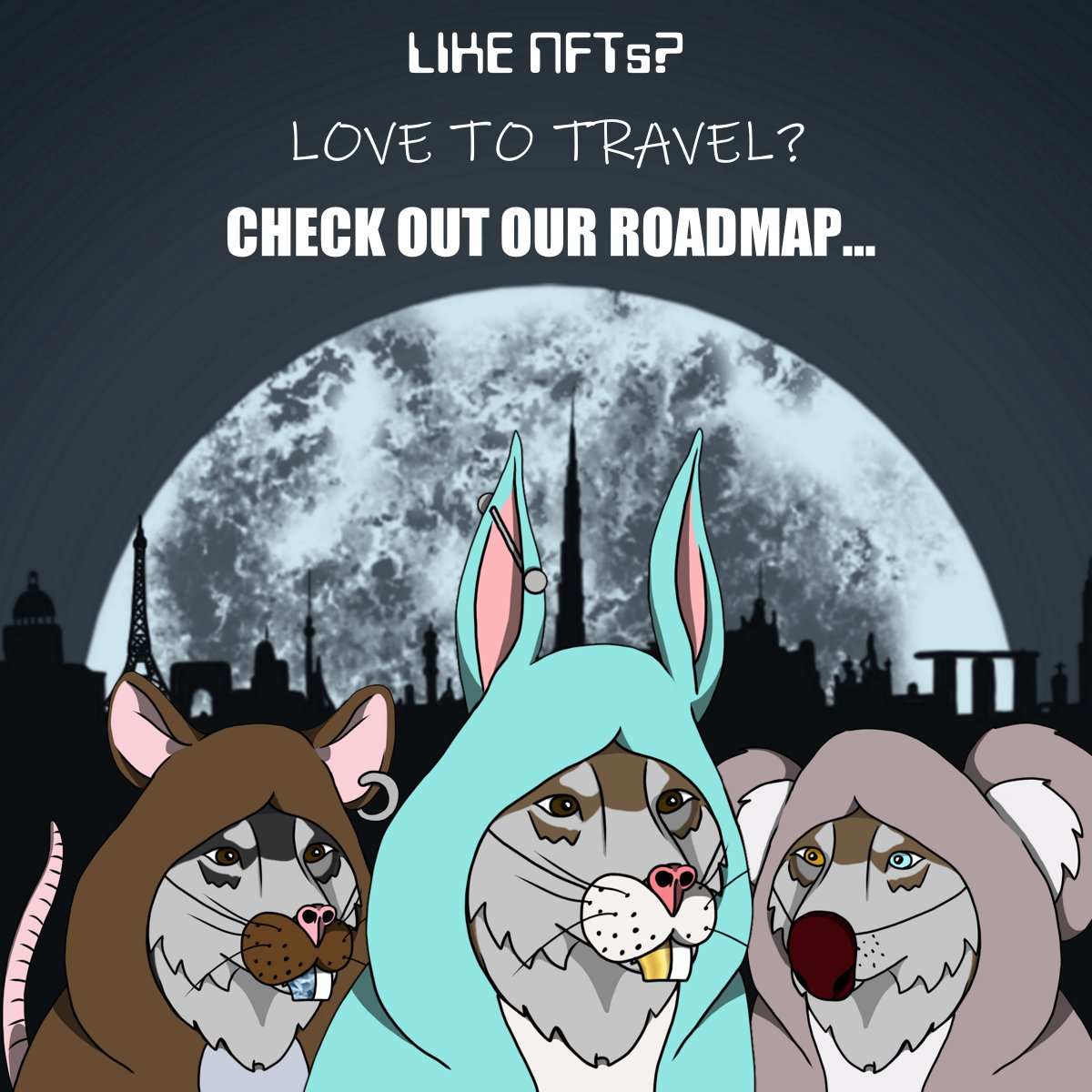 NFTWolvesID's tweet image. Go check out our Roadmap at wolvesindisguise.com 🙌🙌

We have a little surprise for you!