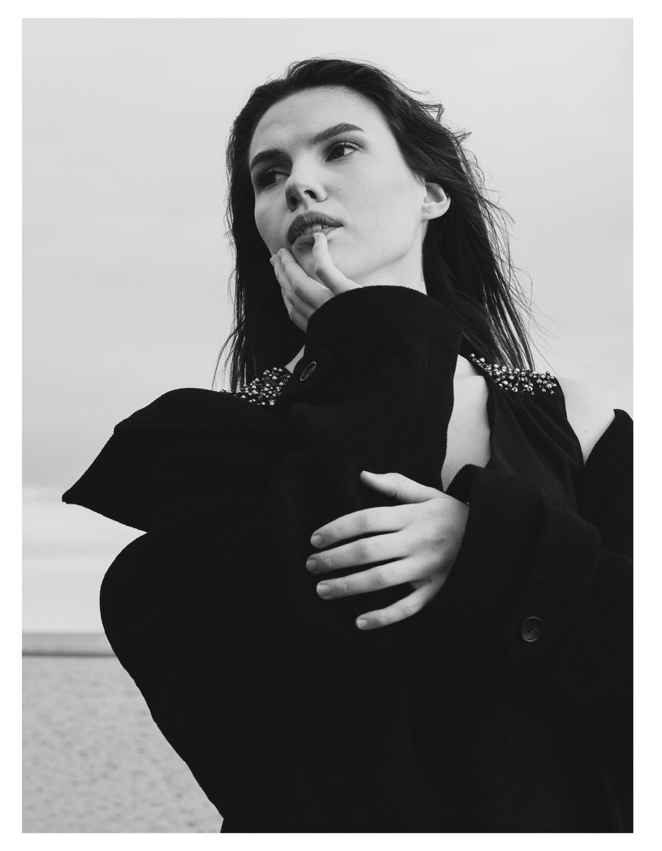 Set of four photographs of Maria ,all shot on the coast near Edinburgh. #Edinburgh #beautiful #blackandwhitephoto #polishgirl #portraitphotography