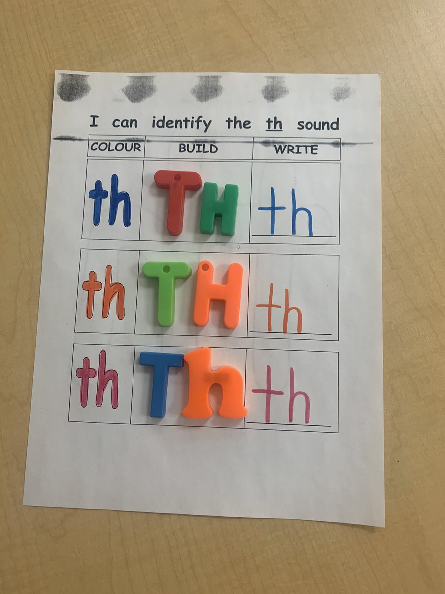 We are learning how to hear the TH digraph in words! Independent kid writing at it’s best. 🤗 <a href="/ParkviewPS/">Parkview PS</a>