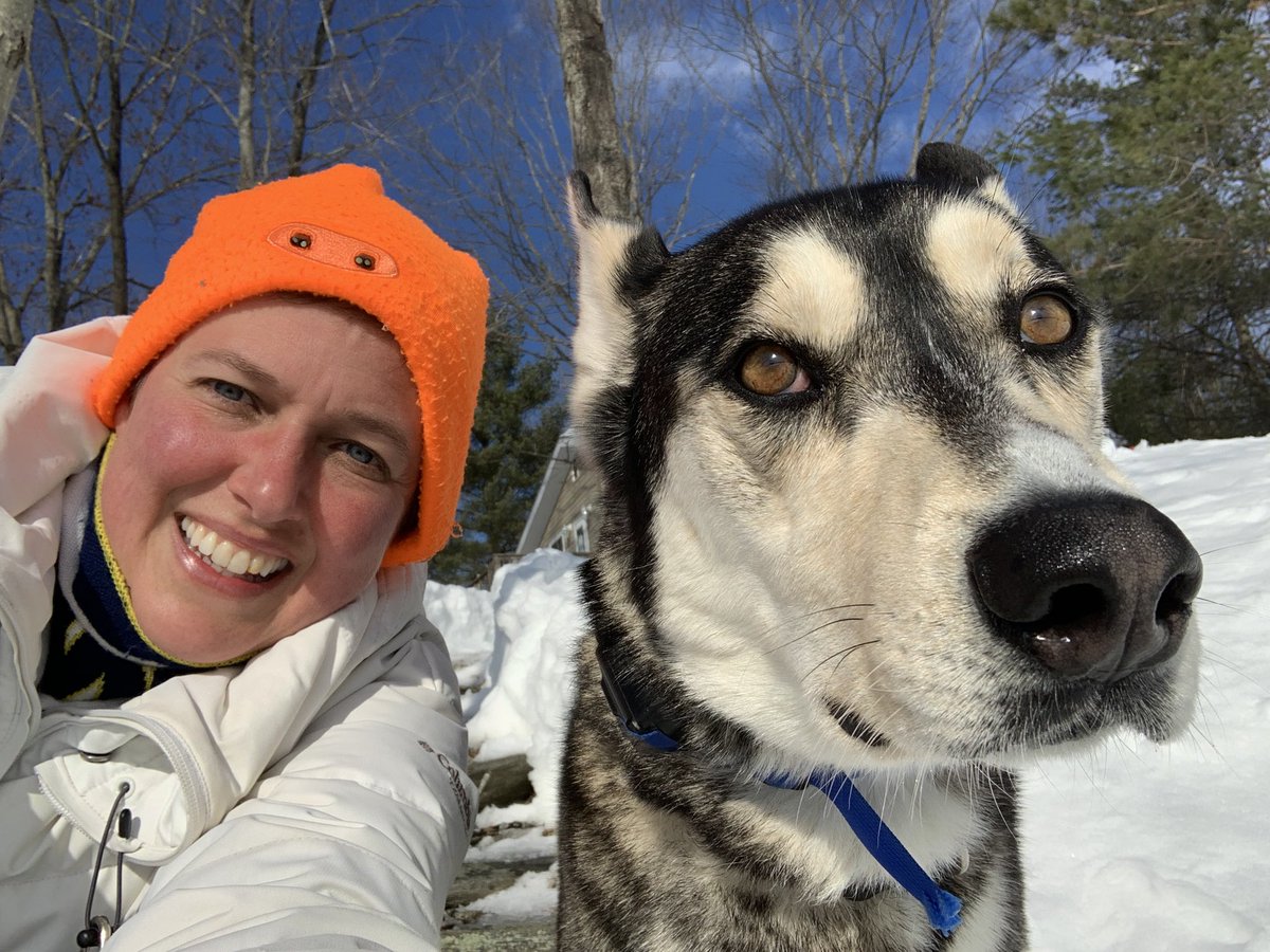 CarrieGregoire's tweet photo. Winter cottage life with the man of my dreams and the best dog🥰🥰. #cottagelife #huskylife #dogmom #LoveOfMyLife https://t.co/emlRle9eNN