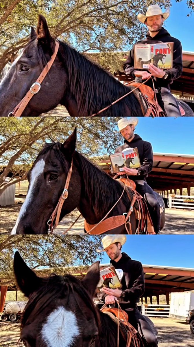 Walker Source ⭐ (@cwwalkersource) on Twitter photo "Read Pony,
Rode a pony,
Ponied up!"
<a href="/jarpad/">Jared Padalecki</a> is "back in the saddle again" ! #Walker ⭐ "Read Pony,
Rode a pony,
Ponied up!"
<a href="/jarpad/">Jared Padalecki</a> is "back in the saddle again" ! #Walker ⭐