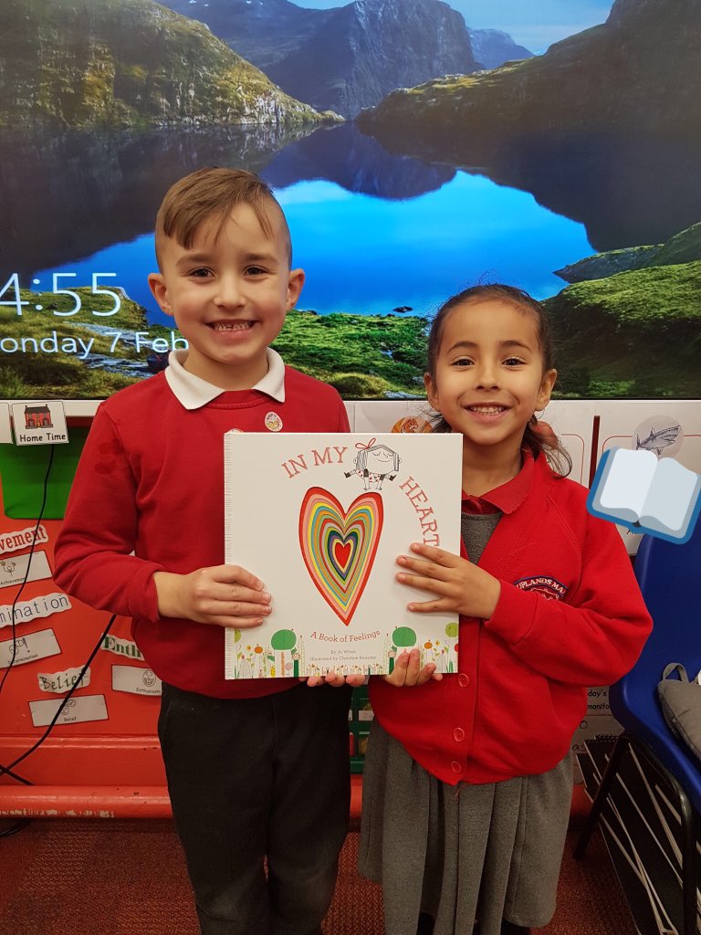 MissChander's tweet photo. A big thank you to @MrsStev49987600 for letting 1C borrow her lovely book of feelings for our story time today. We enjoyed it very much! @UplandsManor https://t.co/m90hlTrg4r