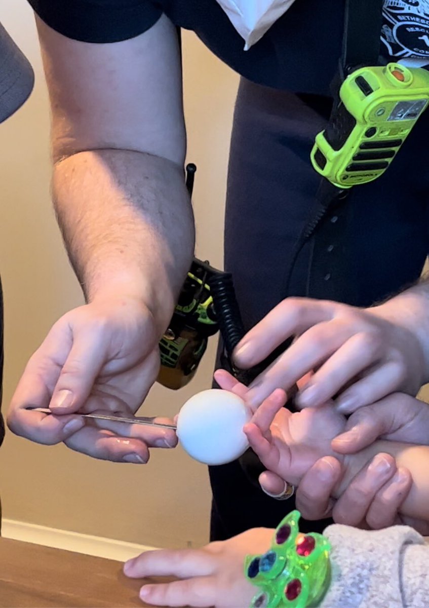 ICYMI (2/6) <a href="/mcfrs/">MontgomeryCo(MD)Fire</a> A707, PE707, RS741B on scene, 7000blk Bybrook La, Chevy Chase, injured child, 4-year old w/ finger stuck in toy (round wooden block) Using specialized equipment &amp; training, <a href="/BCCRS/">B-CC Rescue Squad</a> RS741B crew safely removed trapped finger. No injuries, no transport necessary