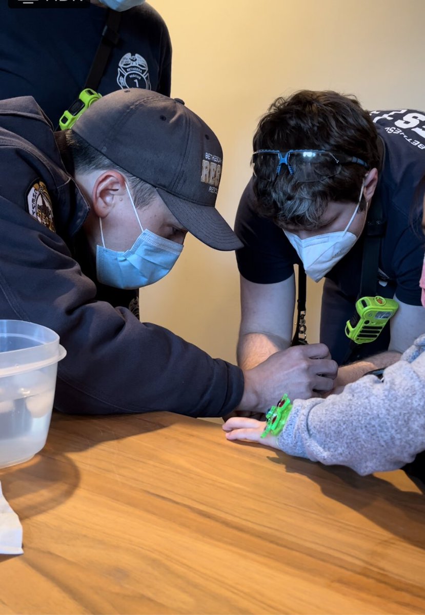 mcfrsPIO's tweet photo. ICYMI (2/6) @mcfrs A707, PE707, RS741B on scene, 7000blk Bybrook La, Chevy Chase, injured child, 4-year old w/ finger stuck in toy (round wooden block) Using specialized equipment &amp; training, @BCCRS RS741B crew safely removed trapped finger. No injuries, no transport necessary https://t.co/pW28NMfLhL