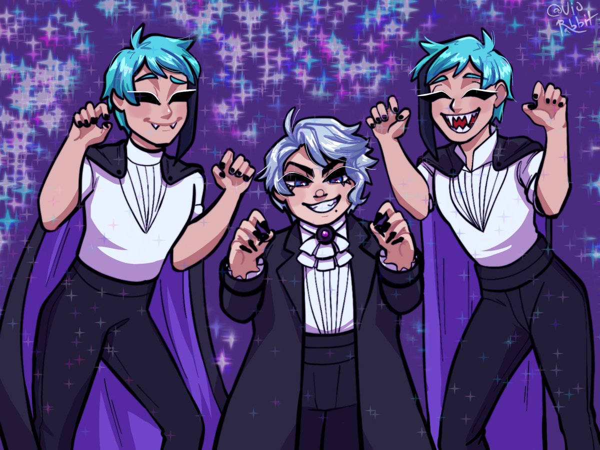 vio_rabbit's tweet photo. Octavinelle but they’re vampires 
#twst #twistedwonderland https://t.co/2C4BfxM8im