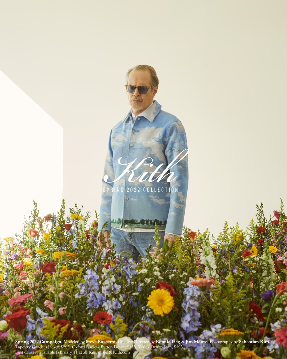 RonnieFieg's tweet image. Steve Buscemi for Kith Spring 22.