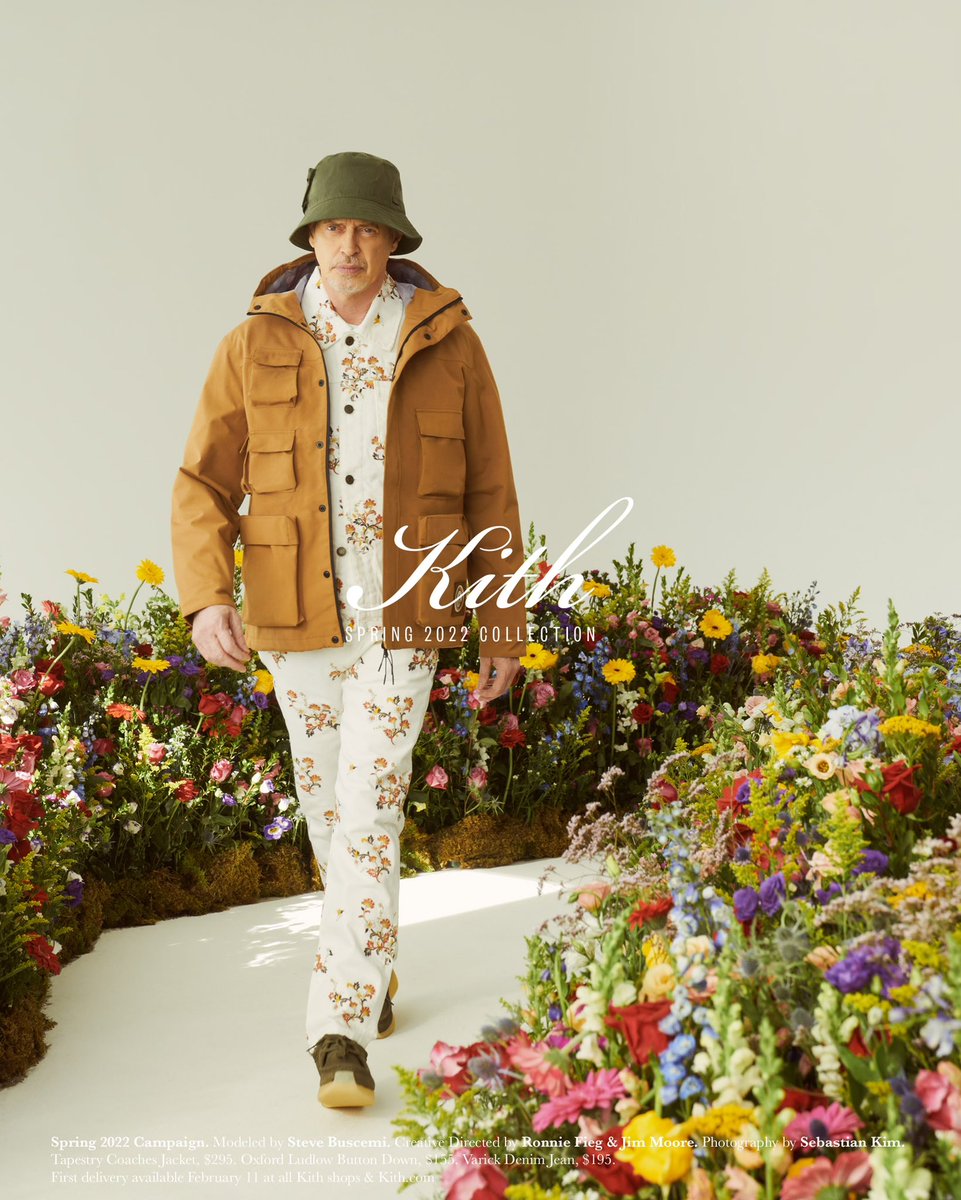 RonnieFieg's tweet image. Steve Buscemi for Kith Spring 22.