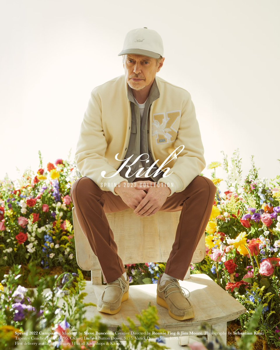RonnieFieg's tweet image. Steve Buscemi for Kith Spring 22.