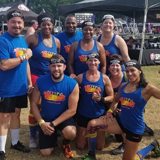 Throw back Monday! Take a look at I-F.I.T.'s team picture! #spartanrace #ocr #FitnessMotivation #fayettevillenc #team